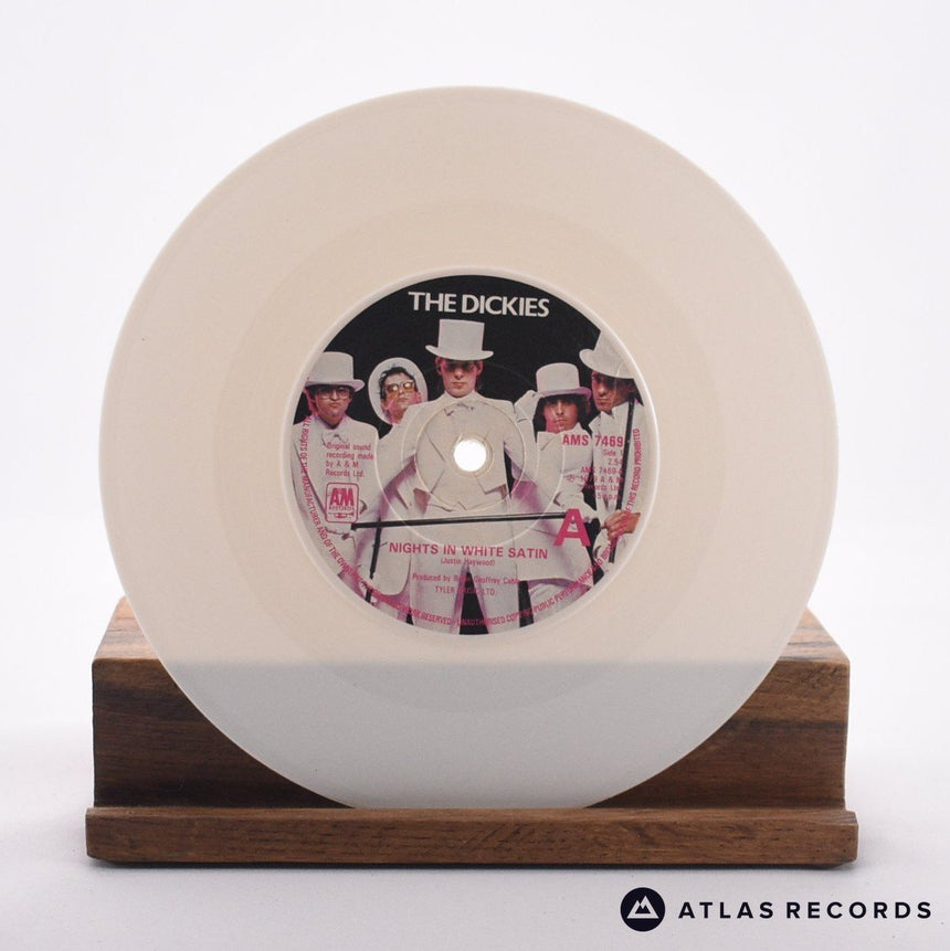 The Dickies - Nights In White Satin - White Misprint 7" Vinyl Record - VG+/EX