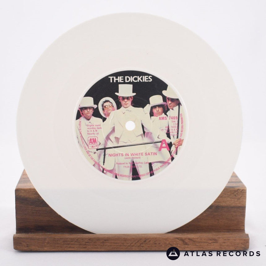 The Dickies - Nights In White Satin - White Misprint 7" Vinyl Record - VG+/VG+