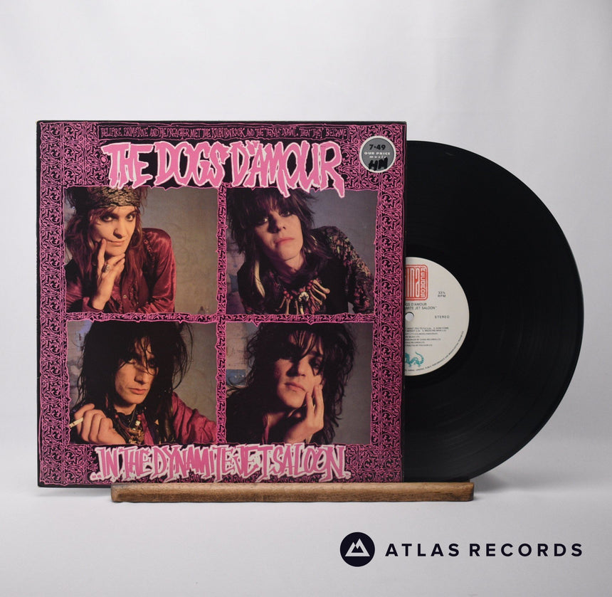 The Dogs D'Amour In The Dynamite Jet Saloon LP Vinyl Record - Front Cover & Record