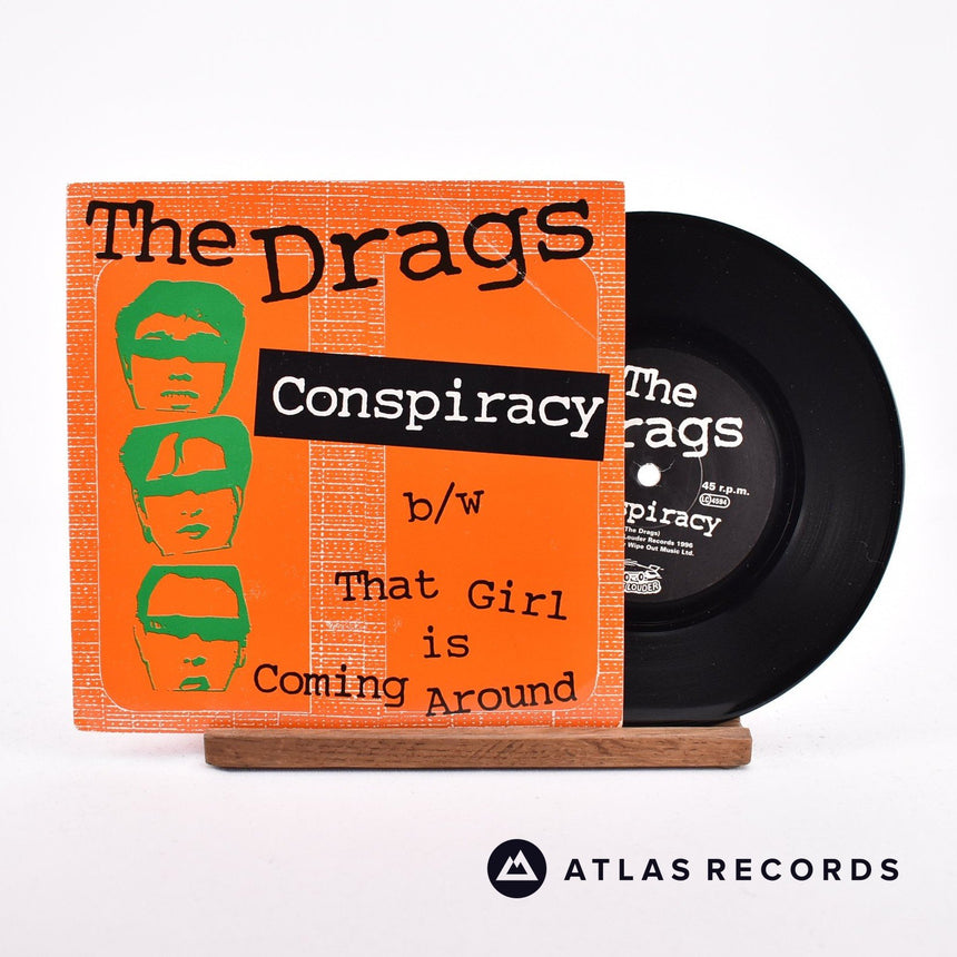 The Drags Conspiracy 7" Vinyl Record - Front Cover & Record