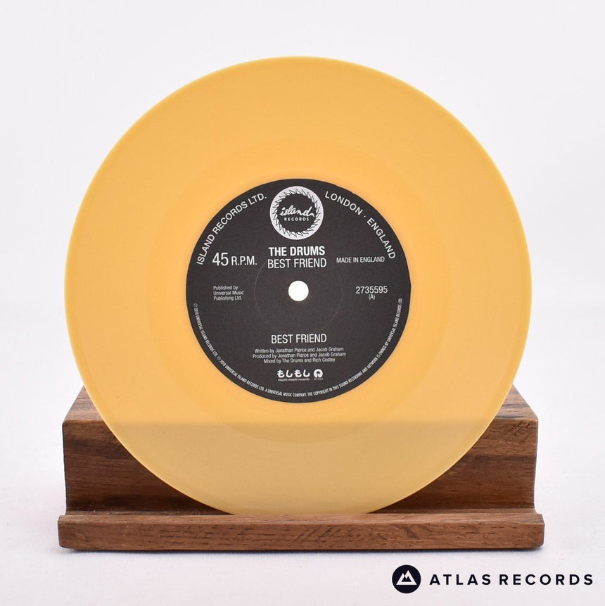 The Drums - Best Friend - Yellow 7" Vinyl Record - NM/NM