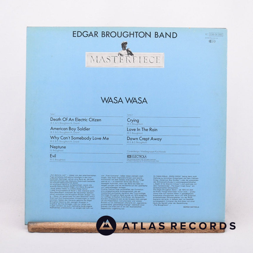 The Edgar Broughton Band - Wasa Wasa - LP Vinyl Record - EX/EX