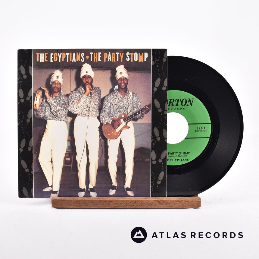 The Egyptians The Party Stomp 7" Vinyl Record - Front Cover & Record