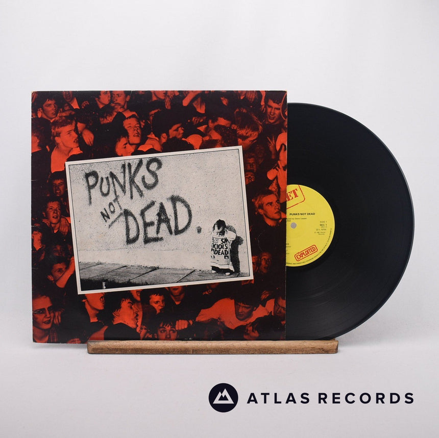 The Exploited Punks Not Dead LP Vinyl Record - Front Cover & Record
