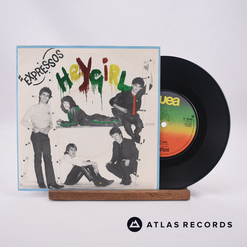 The Expressos Hey Girl 7" Vinyl Record - Front Cover & Record