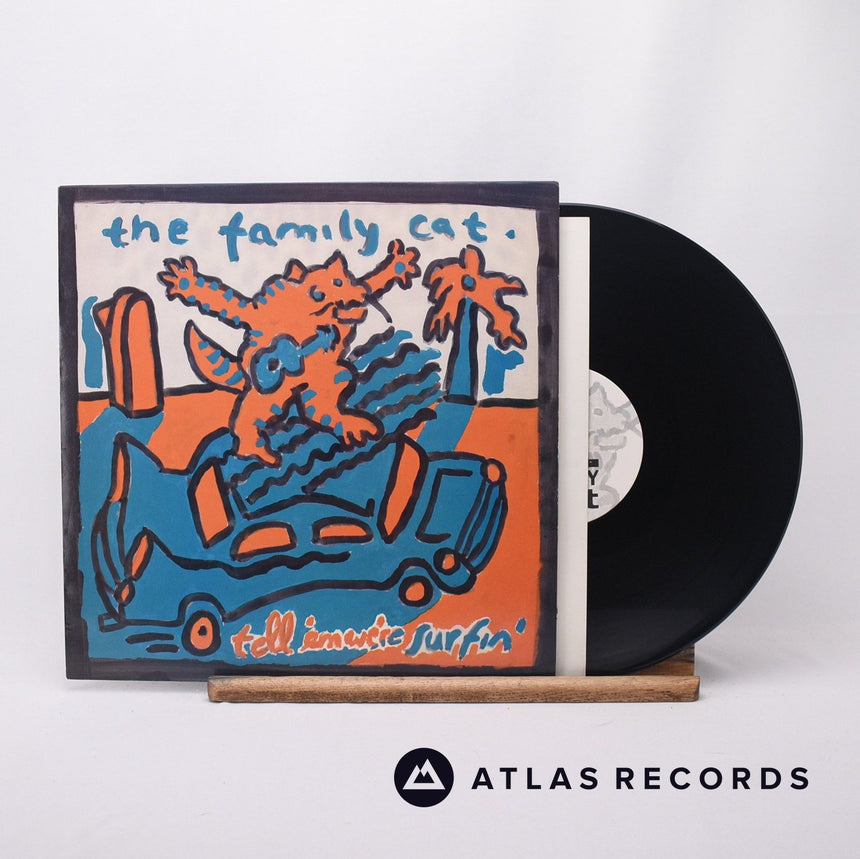 The Family Cat Tell 'Em We're Surfin' 12" Vinyl Record - Front Cover & Record