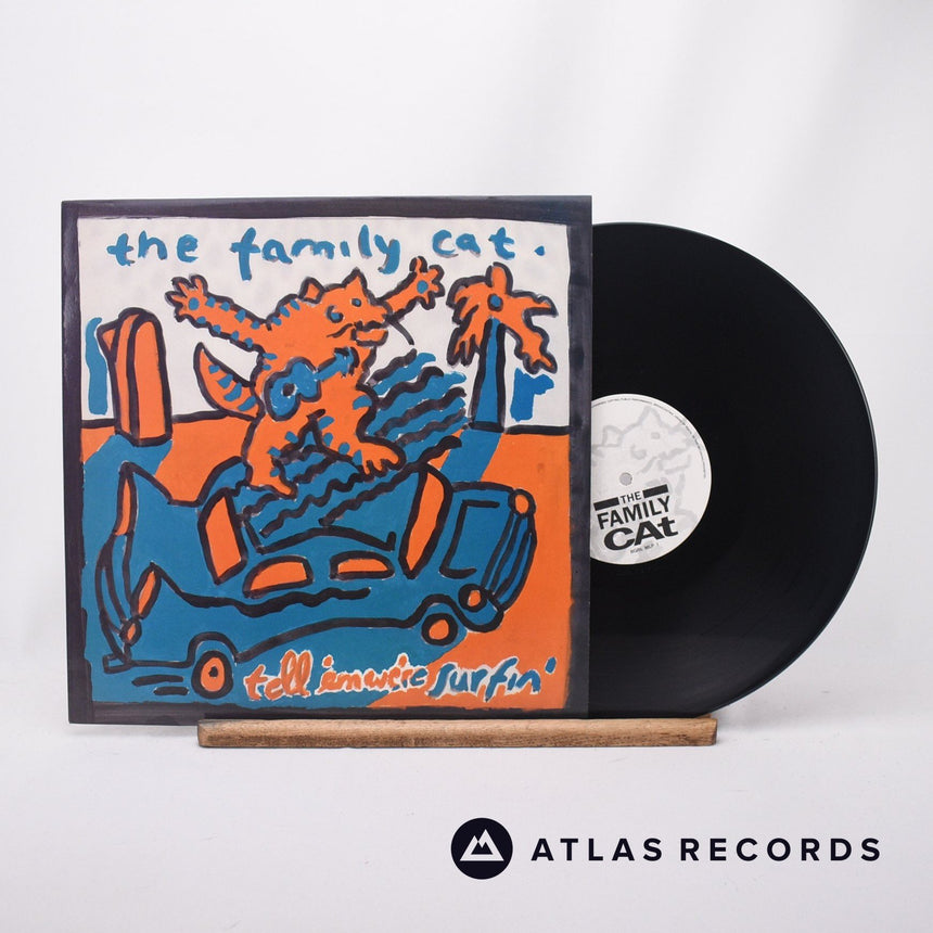 The Family Cat Tell 'Em We're Surfin' 12" Vinyl Record - Front Cover & Record