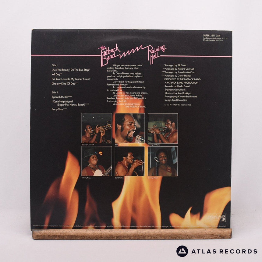 The Fatback Band - Raising Hell - LP Vinyl Record - VG+/VG+