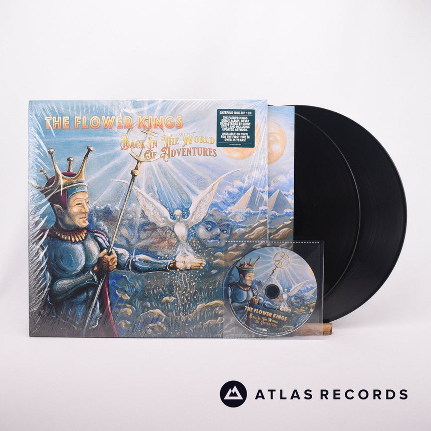 The Flower Kings Back In The World Of Adventures 2 x LP + CD Vinyl Record - Front Cover & Record
