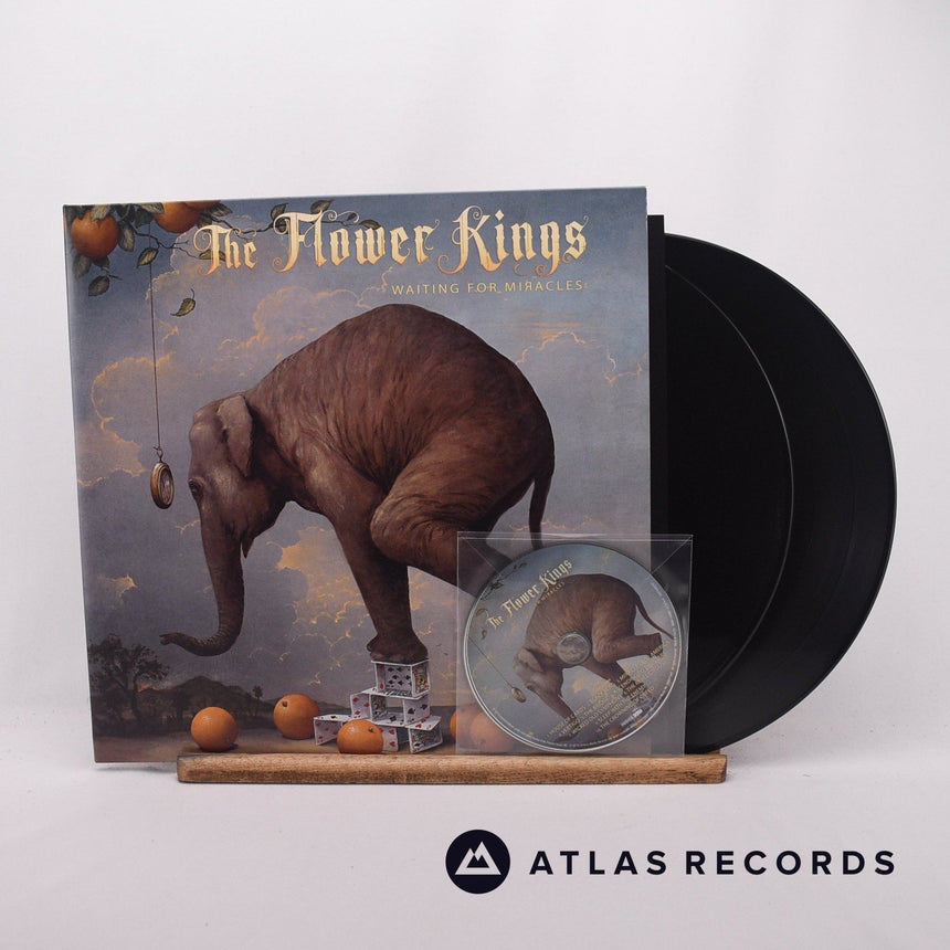 The Flower Kings Waiting For Miracles 2 x LP + 2 x CD Vinyl Record - Front Cover & Record