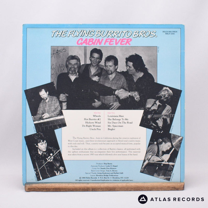 The Flying Burrito Bros - Cabin Fever - Booklet LP Vinyl Record - VG+/VG+