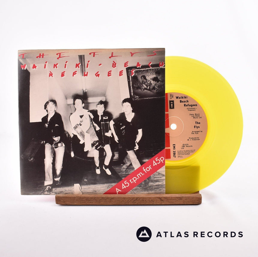 The Flys Waikiki Beach Refugees 7" Vinyl Record - Front Cover & Record