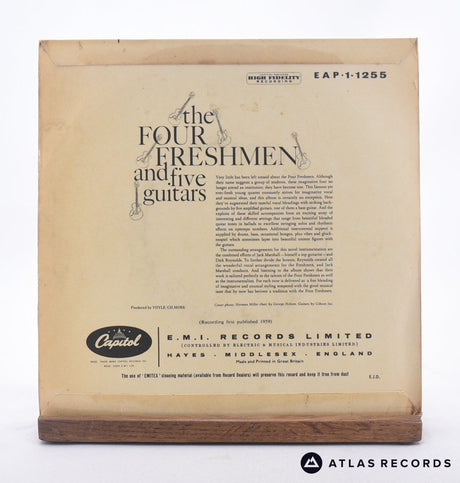 The Four Freshmen - The Four Freshmen ‎– The Four Freshmen And Five Guitars - 7" EP Vinyl Record - VG+/VG+