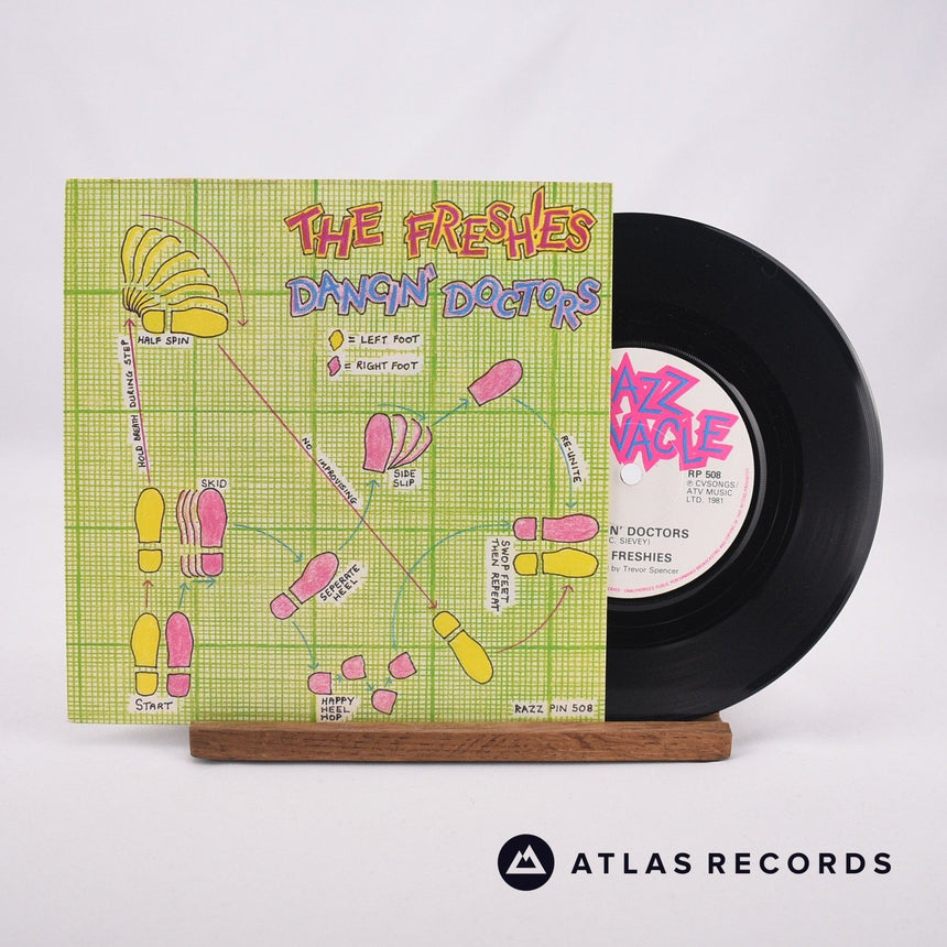 The Freshies Dancin' Doctors 7" Vinyl Record - Front Cover & Record