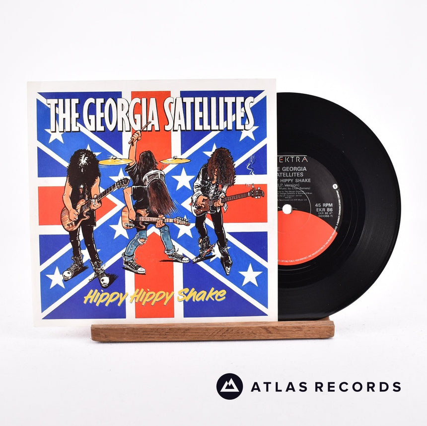 The Georgia Satellites Hippy Hippy Shake 7" Vinyl Record - Front Cover & Record