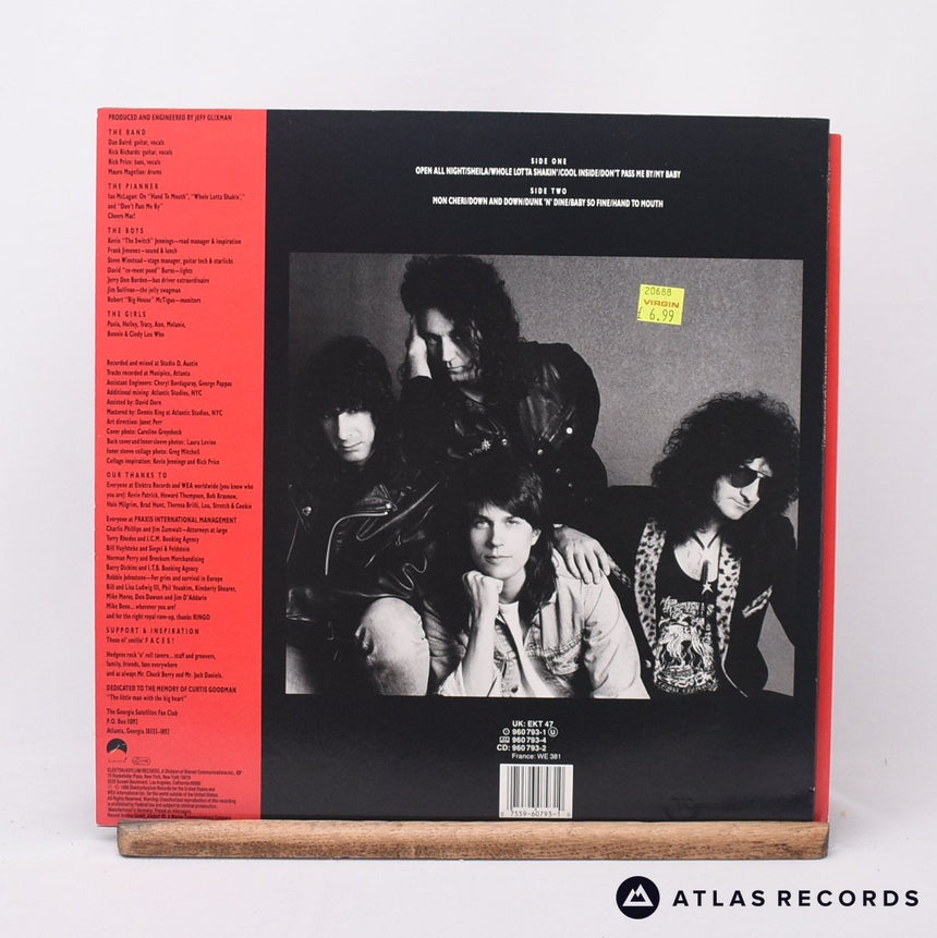 The Georgia Satellites - Open All Night - LP Vinyl Record - EX/EX