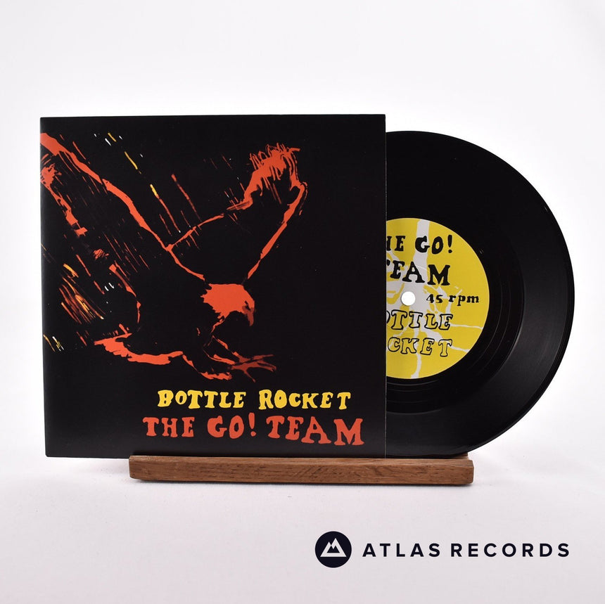 The Go! Team Bottle Rocket 7" Vinyl Record - Front Cover & Record
