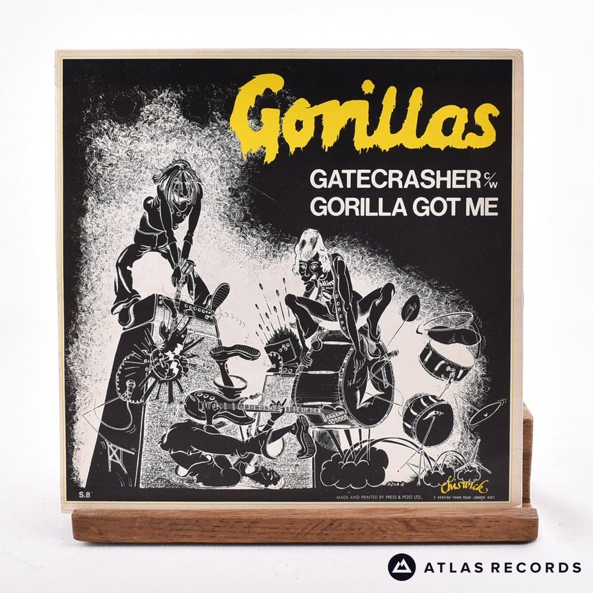 The Gorillas - Gatecrasher - Reissue 7" Vinyl Record - VG+/EX