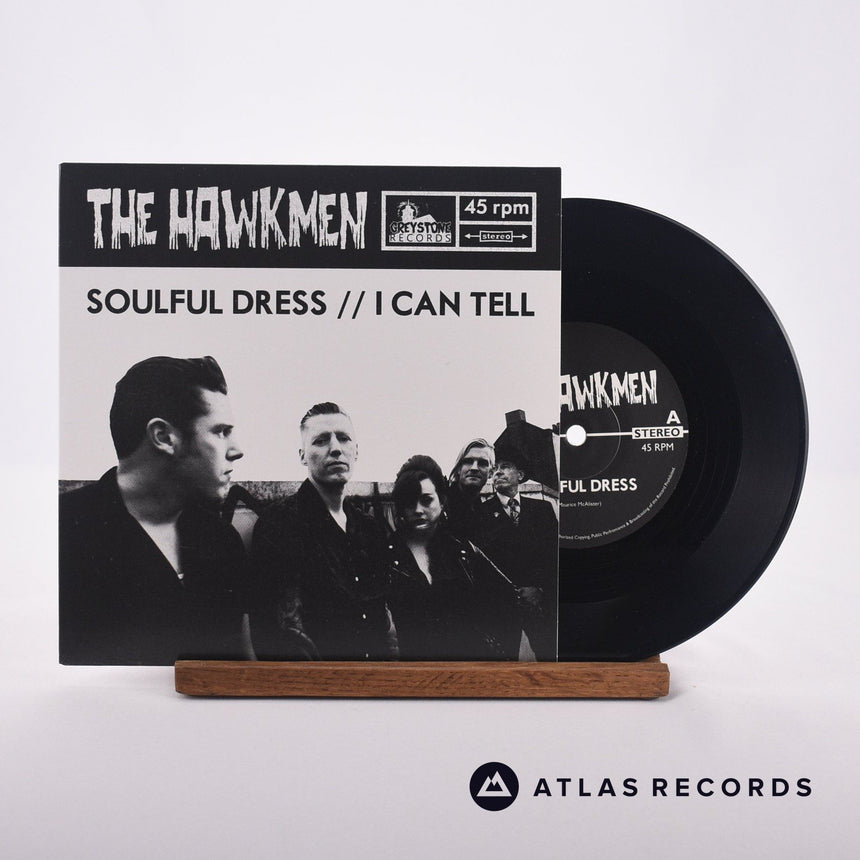 The Hawkmen Soulful Dress // I Can Tell 7" Vinyl Record - Front Cover & Record