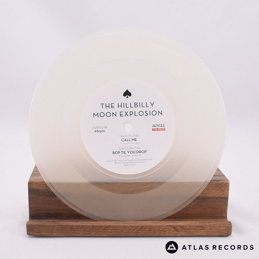 The Hillbilly Moon Explosion - Call Me - Clear 7" Vinyl Record - NM/NM