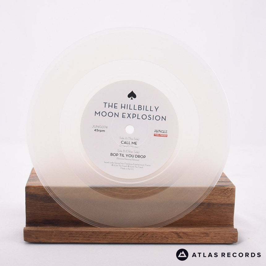 The Hillbilly Moon Explosion - Call Me - Clear 7" Vinyl Record - NM/NM