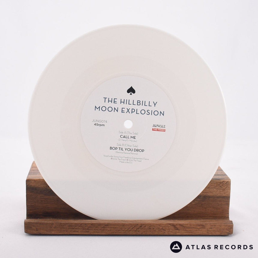 The Hillbilly Moon Explosion - Call Me - White 7" Vinyl Record - NM/NM
