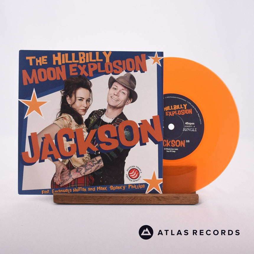 The Hillbilly Moon Explosion Jackson 7" Vinyl Record - Front Cover & Record