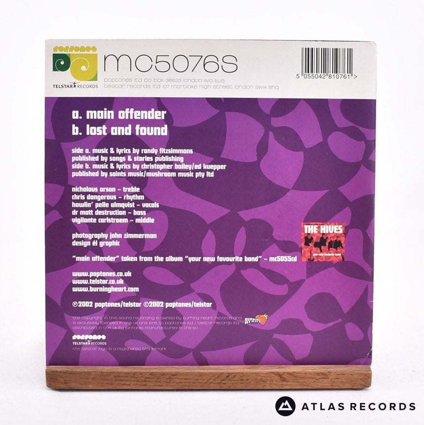 The Hives - Main Offender - 7" Vinyl Record - EX/EX