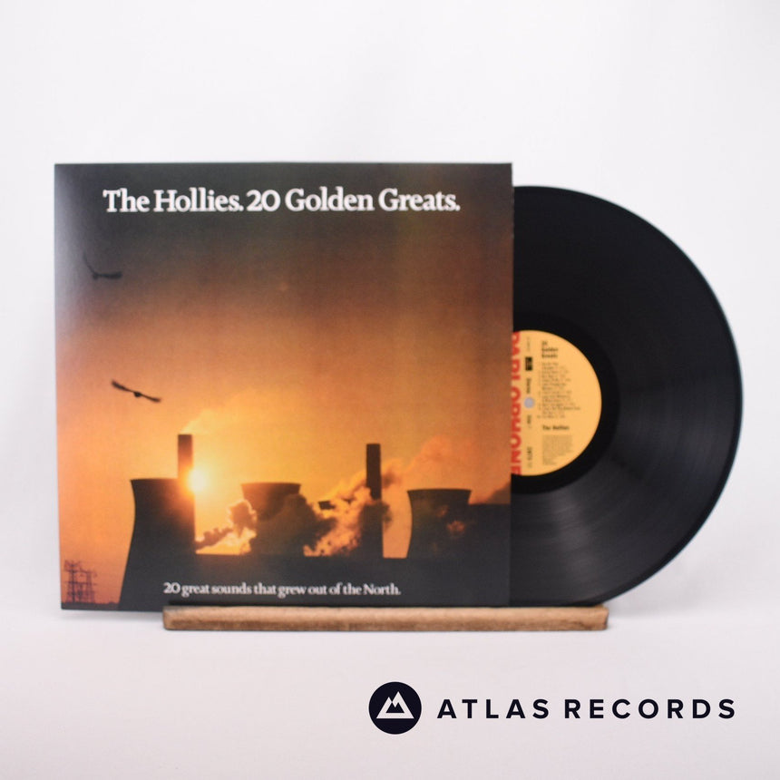 The Hollies 20 Golden Greats. LP Vinyl Record - Front Cover & Record