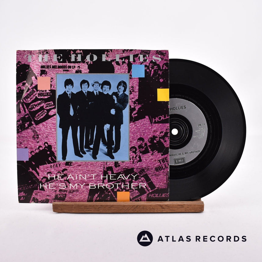 The Hollies He Ain't Heavy, He's My Brother 7" Vinyl Record - Front Cover & Record