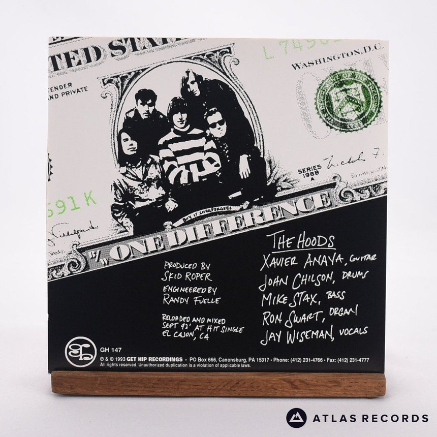 The Hoods - Empty Head - Insert 7" Vinyl Record - EX/EX