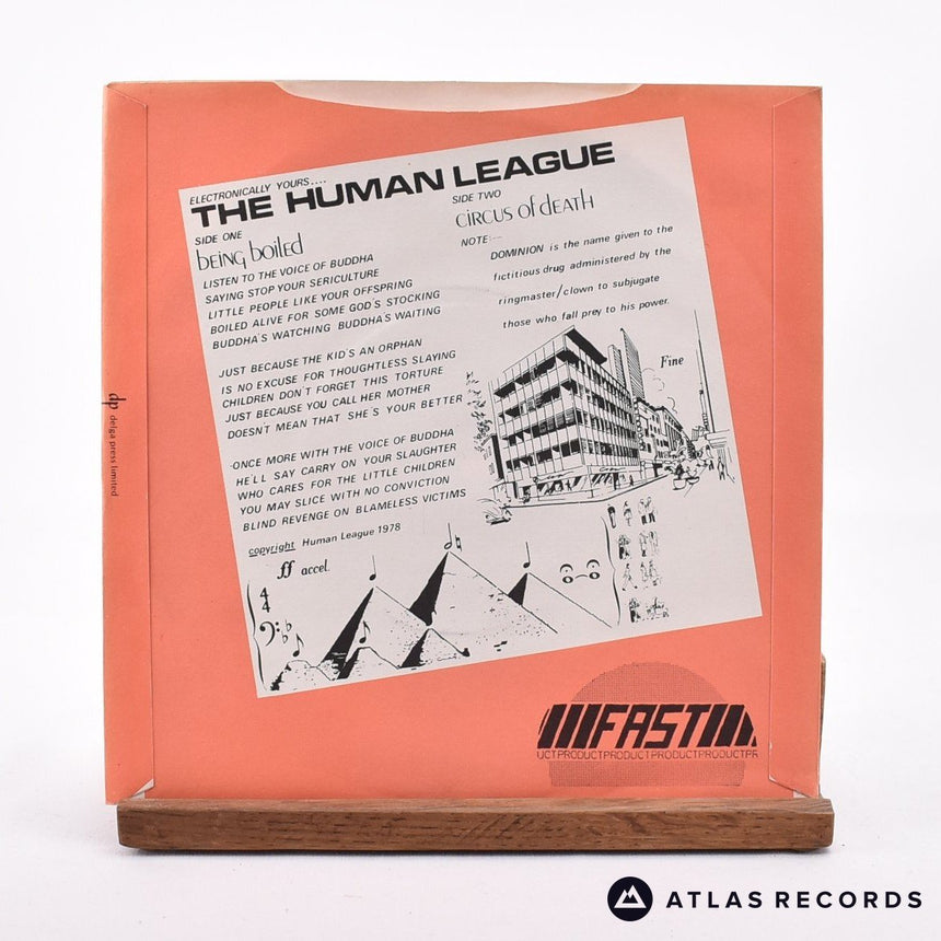 The Human League - Being Boiled - 7" Vinyl Record - VG+/EX