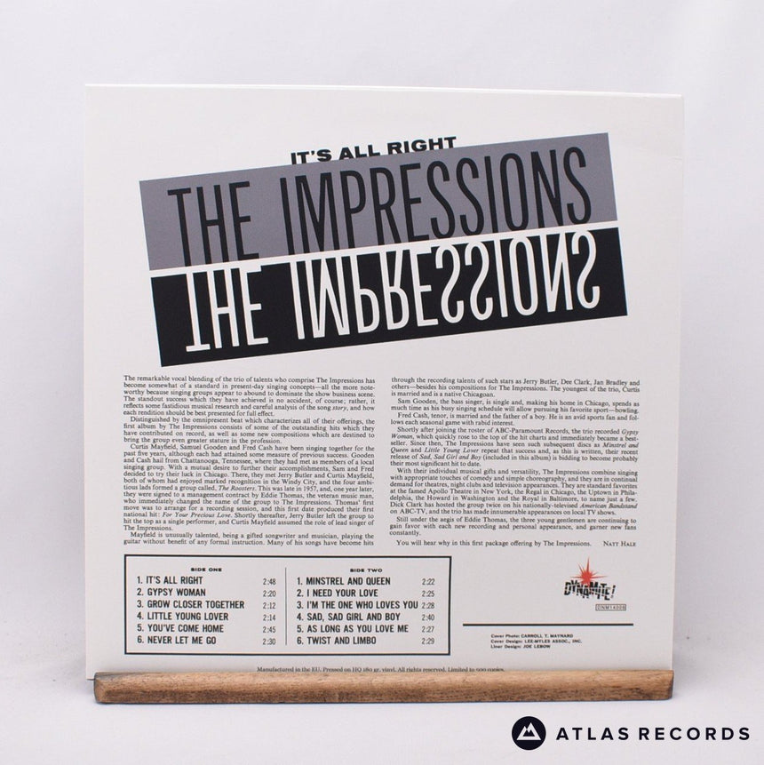 The Impressions - The Impressions - 180G Reissue LP Vinyl Record - EX/NM