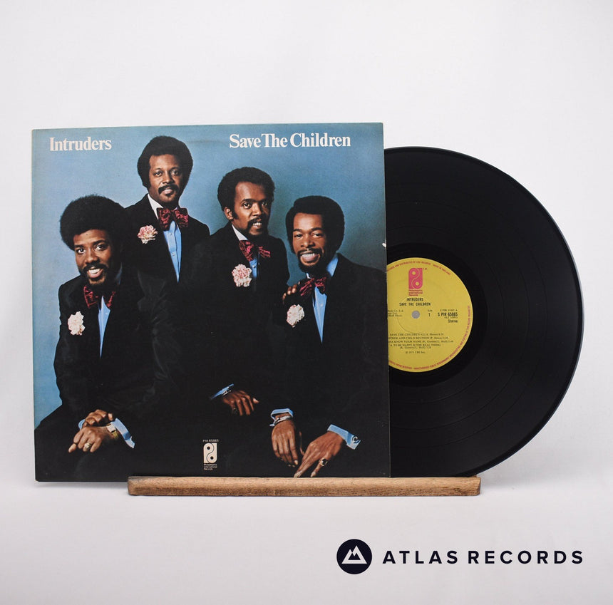 The Intruders Save The Children LP Vinyl Record - Front Cover & Record