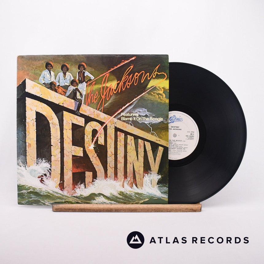 The Jacksons Destiny LP Vinyl Record - Front Cover & Record