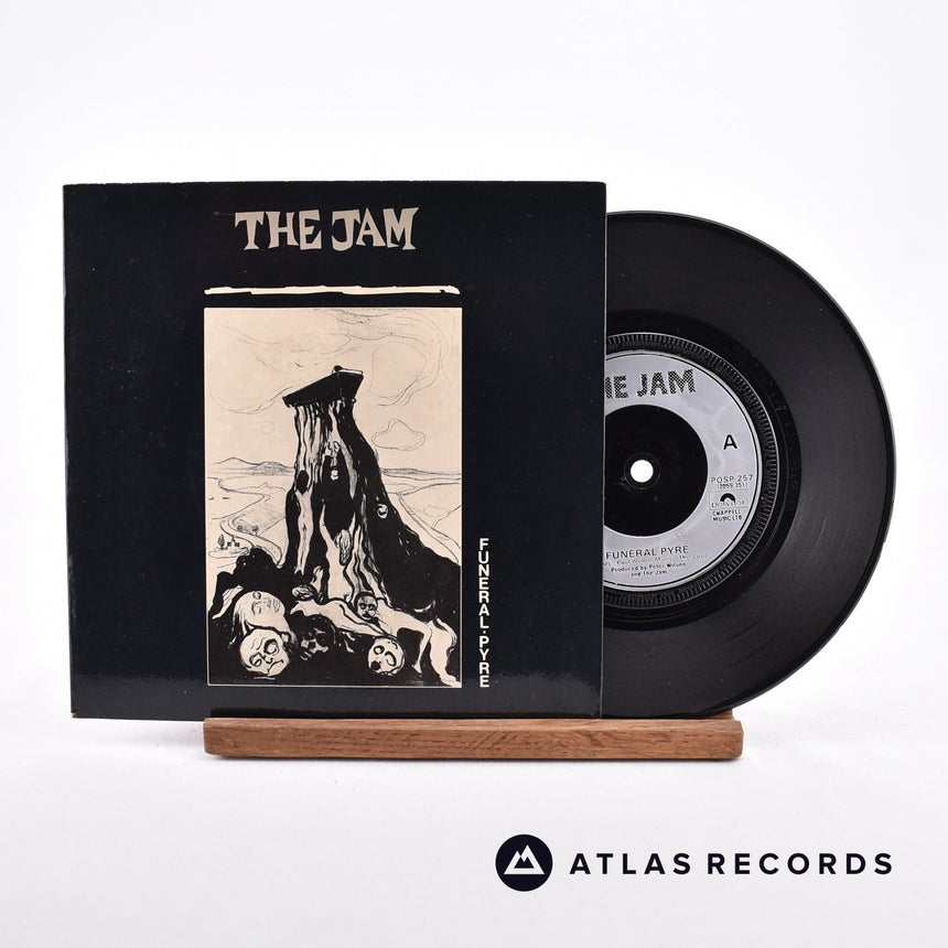 The Jam Funeral Pyre 7" Vinyl Record - Front Cover & Record