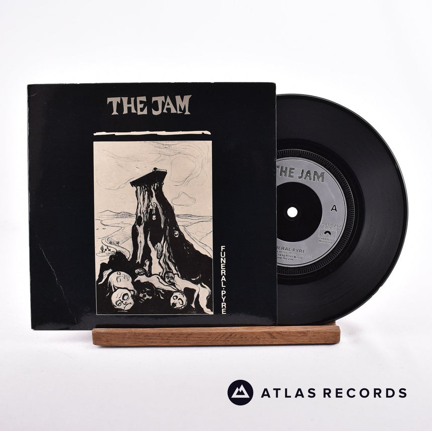 The Jam Funeral Pyre 7" Vinyl Record - Front Cover & Record