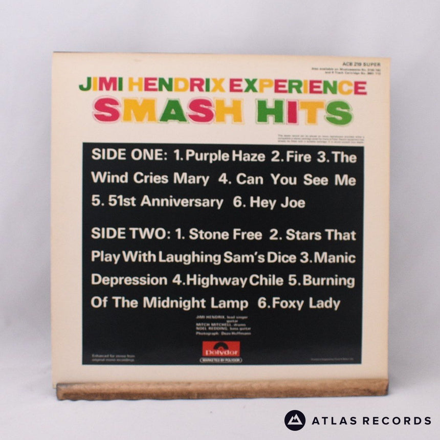The Jimi Hendrix Experience - Smash Hits - Reissue LP Vinyl Record - EX/EX