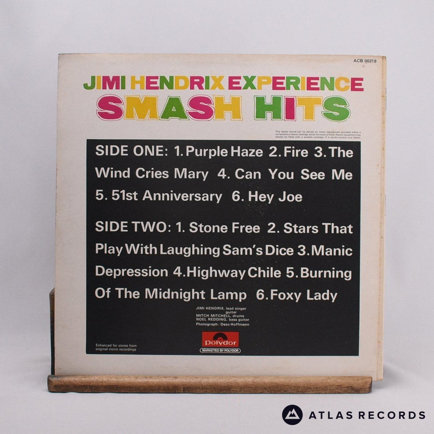 The Jimi Hendrix Experience - Smash Hits - Reissue LP Vinyl Record - VG+/EX