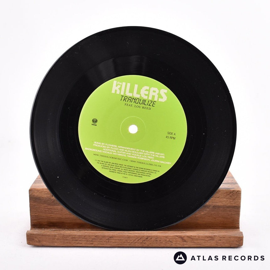 The Killers - Tranquilize - Etched Limited Edition 7" Vinyl Record - NM/NM