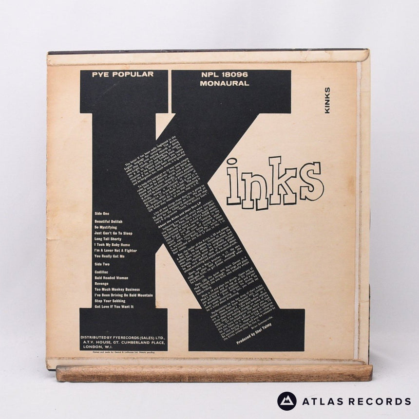 The Kinks - Kinks - Mono LP Vinyl Record - VG+/VG+