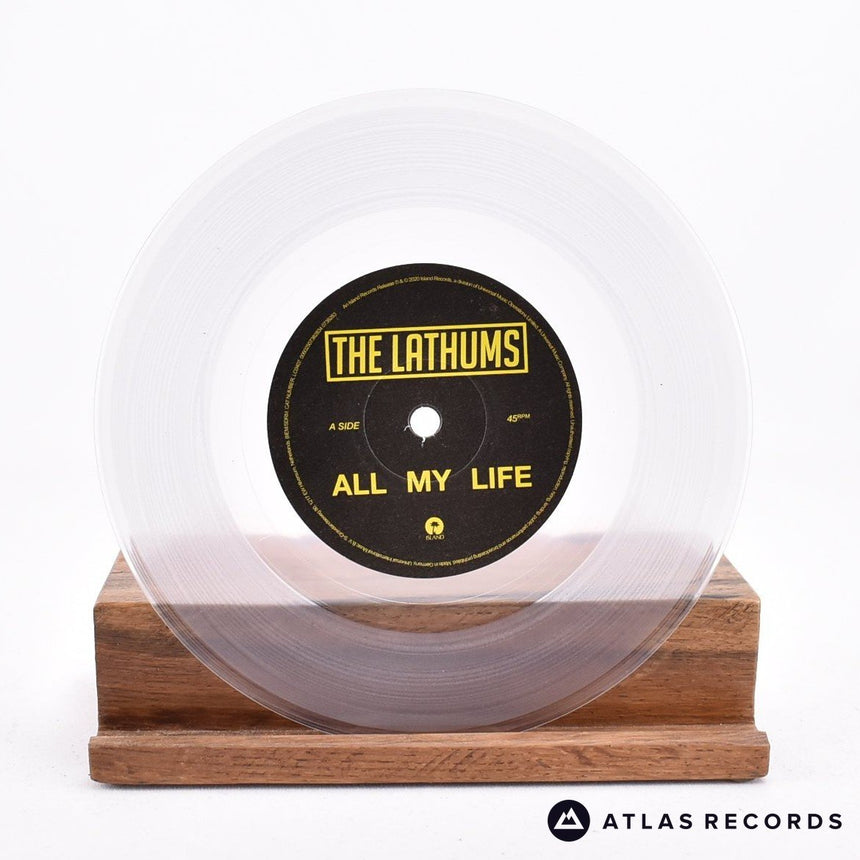 The Lathums - All My Life - Clear 7" Vinyl Record - EX/VG+