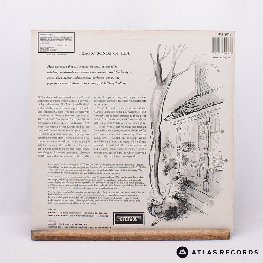 The Louvin Brothers - Tragic Songs Of Life - A-1 B-1 LP Vinyl Record - EX/EX