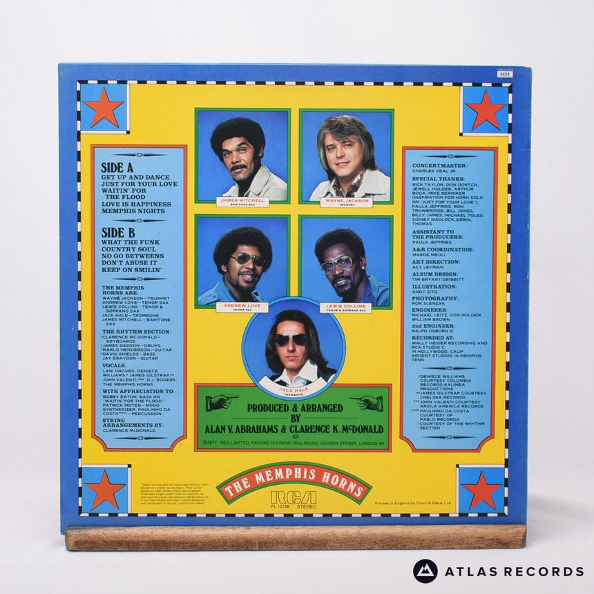 The Memphis Horns - Get Up & Dance - LP Vinyl Record - VG+/VG+