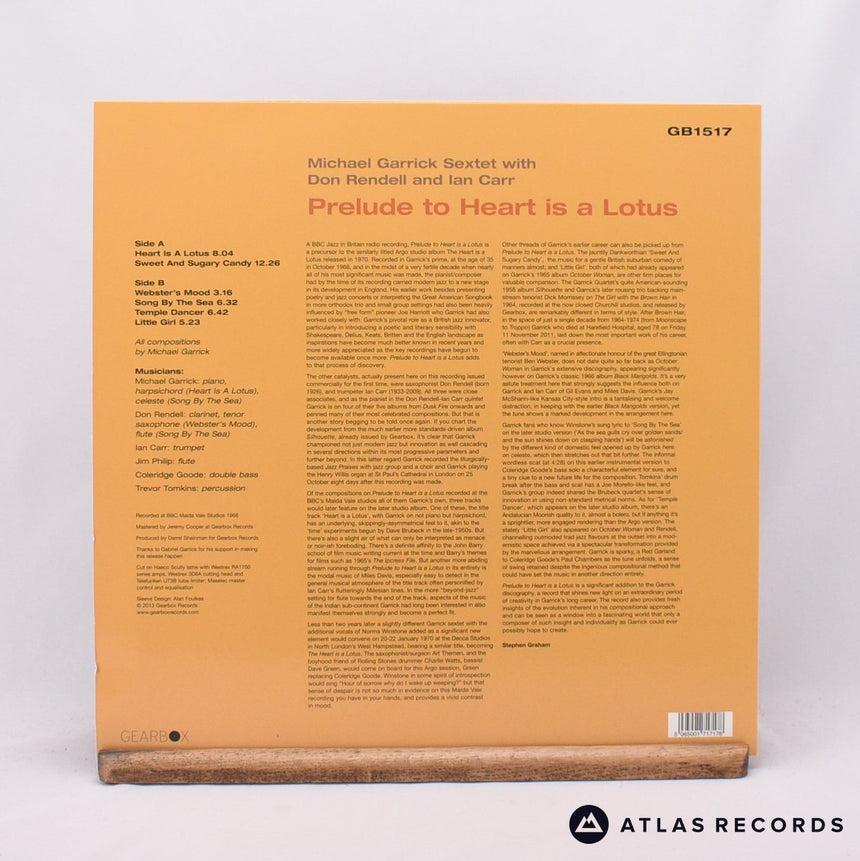 The Michael Garrick Sextet - Prelude To Heart Is A Lotus - LP Vinyl Record