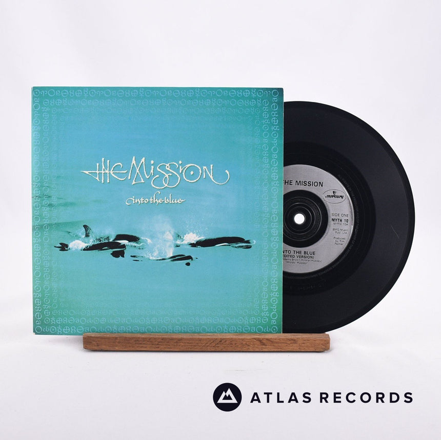 The Mission Into The Blue 7" Vinyl Record - Front Cover & Record