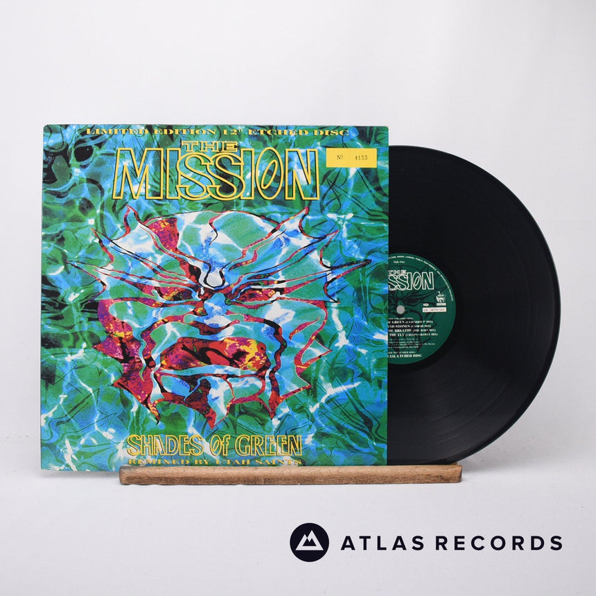 The Mission - Shades Of Green - Etched Limited Edition 12" Vinyl Record - EX/EX