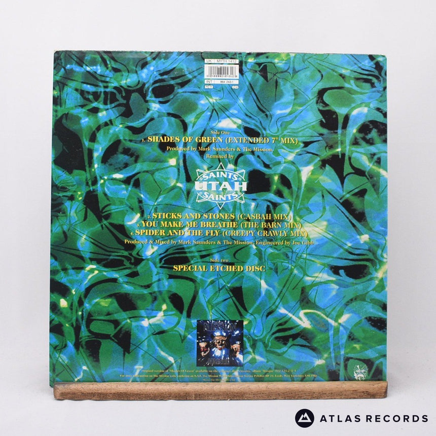 The Mission - Shades Of Green - Etched Limited Edition 12" Vinyl Record - EX/EX