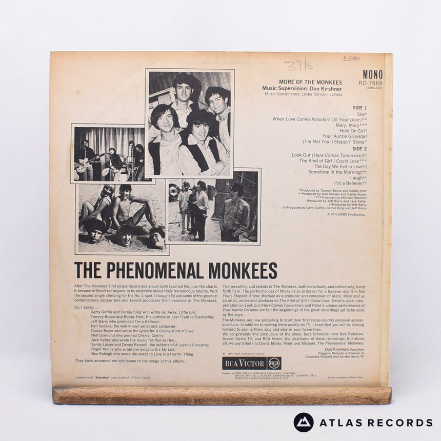 The Monkees - More Of The Monkees - Mono LP Vinyl Record - VG+/EX