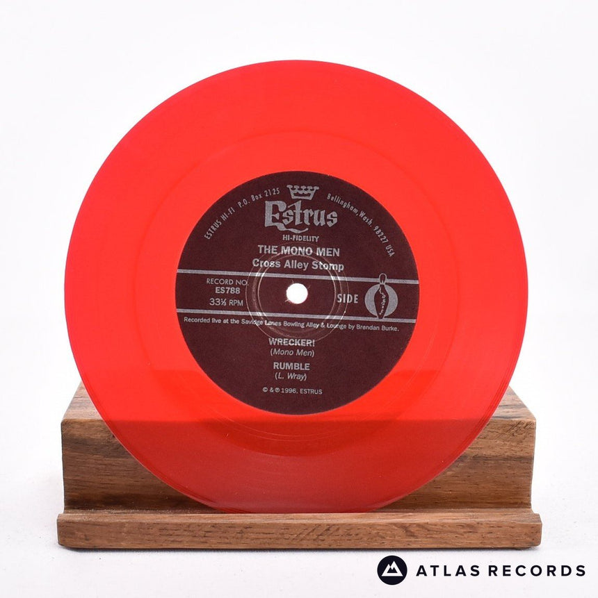 The Mono Men - Cross Alley Stomp - Red Transparent 7" EP Vinyl Record - EX/EX